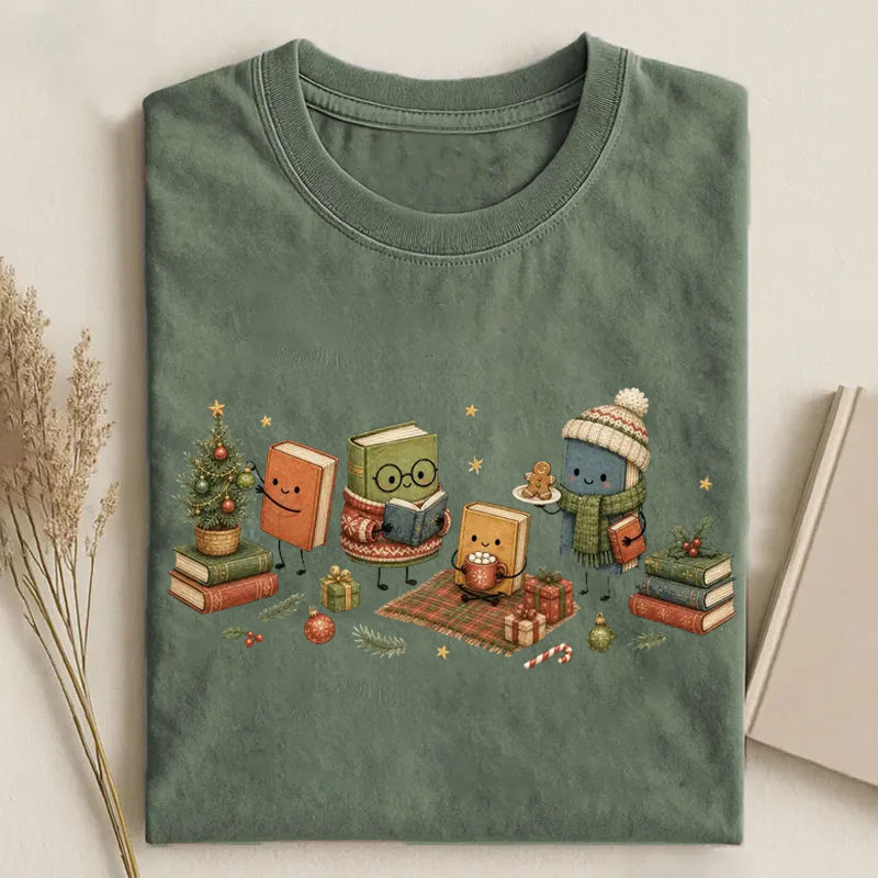 Christmas Book Lover T-shirt