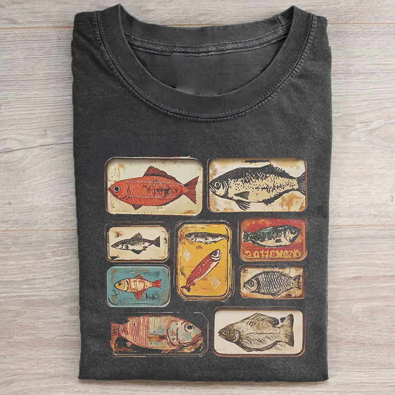 Vintage Tinned Fish Unisex T-shirt