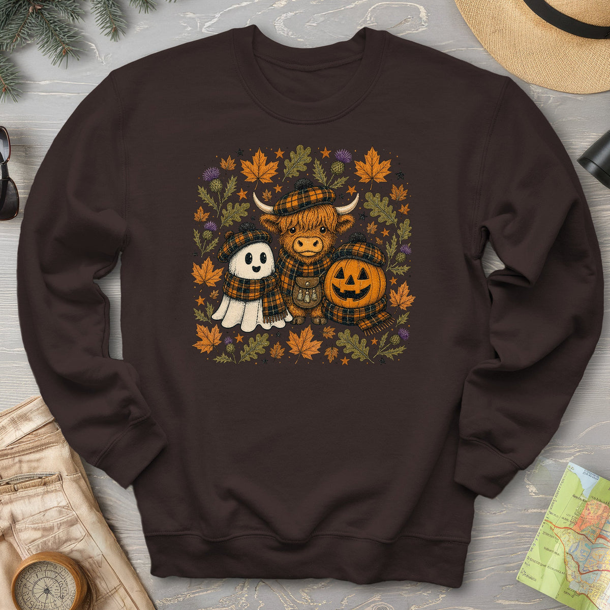 Autumn Plaid Trio Sweatshirt