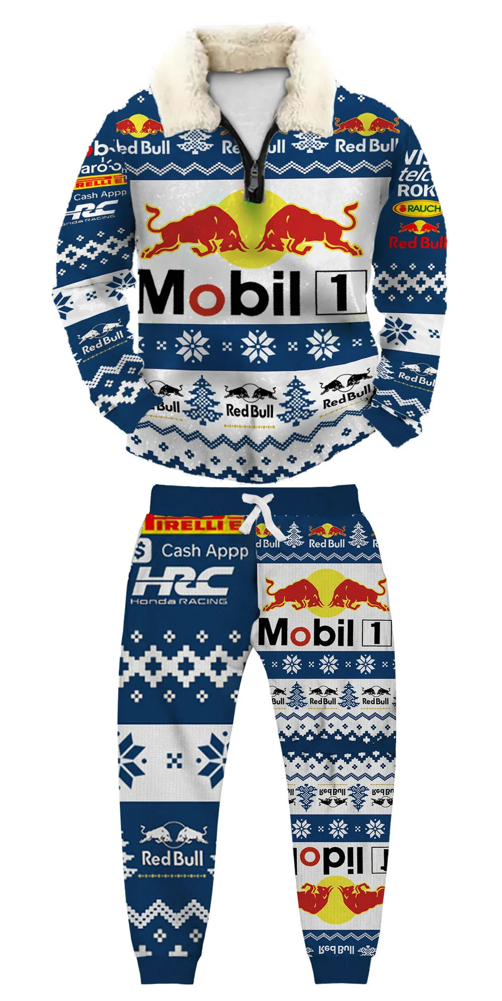 Ugly Quarter Zip Sweatshirt & Sweatpant Set 2583