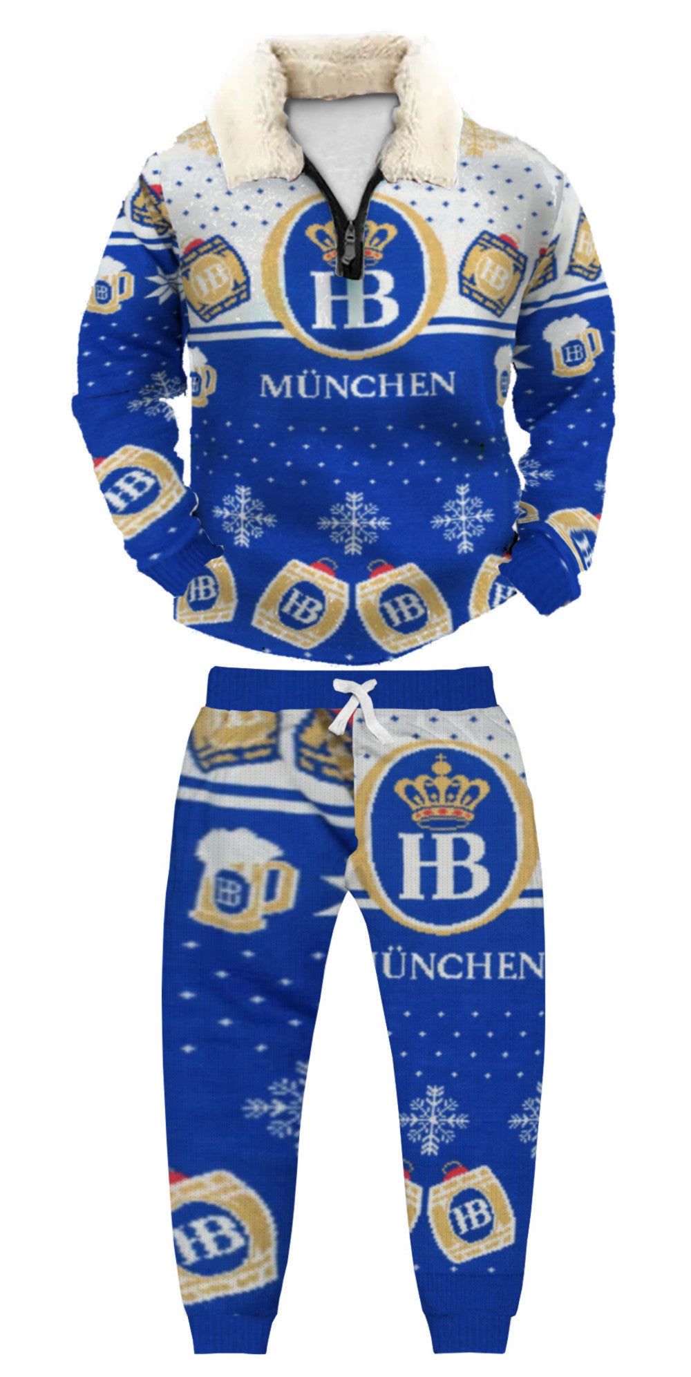 Ugly Quarter Zip Sweatshirt & Sweatpant Set 7643