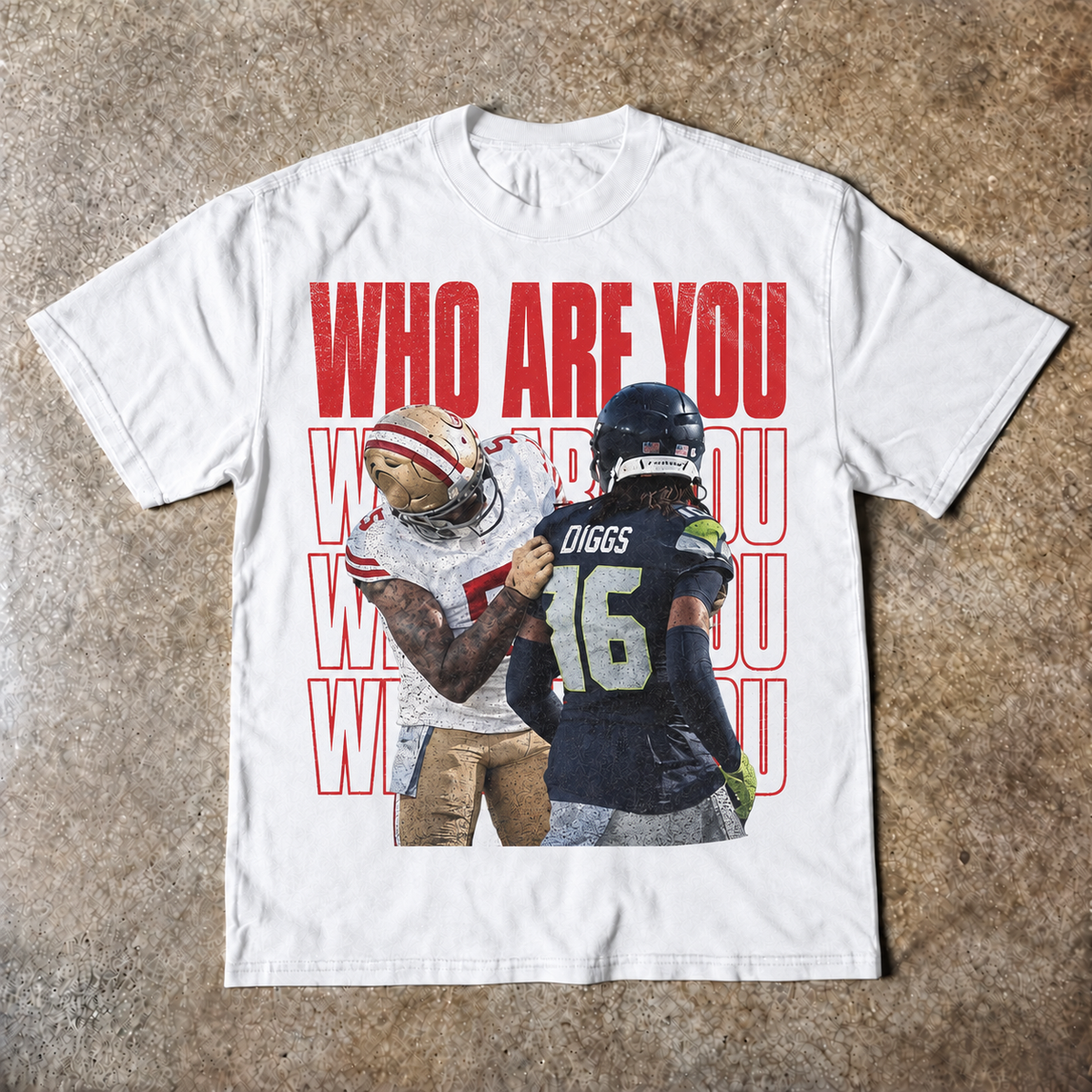 "Who Are You"Mike Evans Diggs San Francisco Football T-Shirt