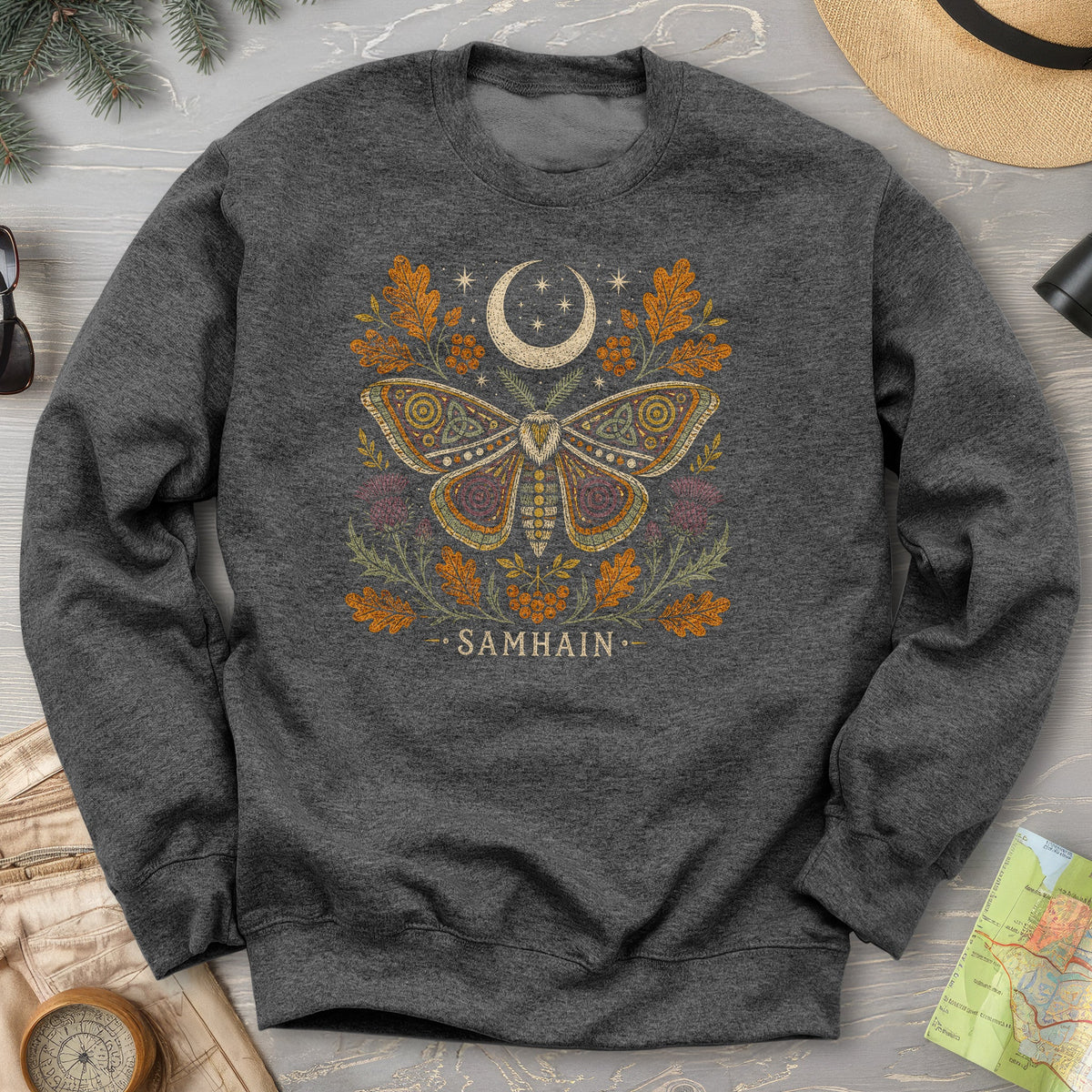 Samhain Autumn Moth Sweatshirt