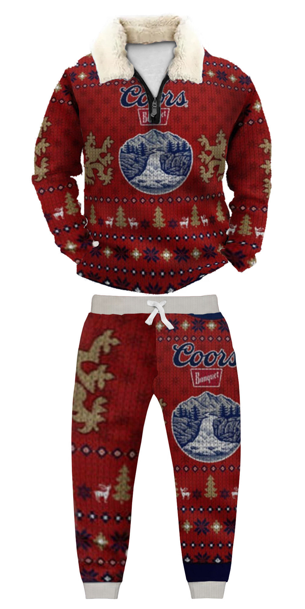 Ugly Quarter Zip Sweatshirt & Sweatpant Set eacc
