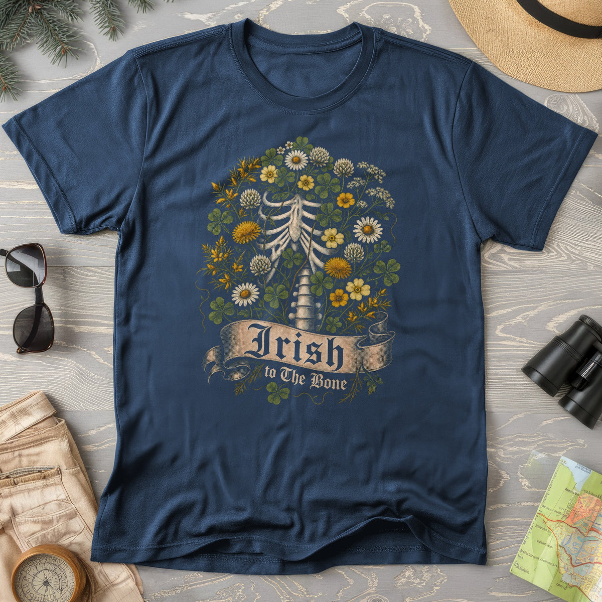 Irish To The Bone Floral T-Shirt