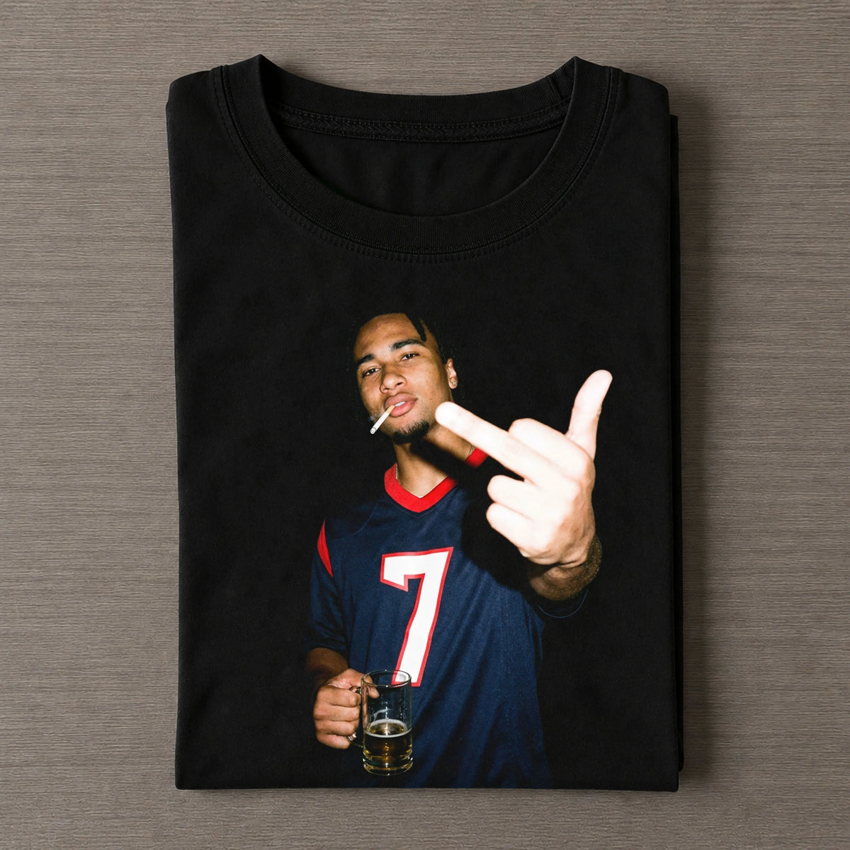 C.J.S7 Texans QB Football T-shirt