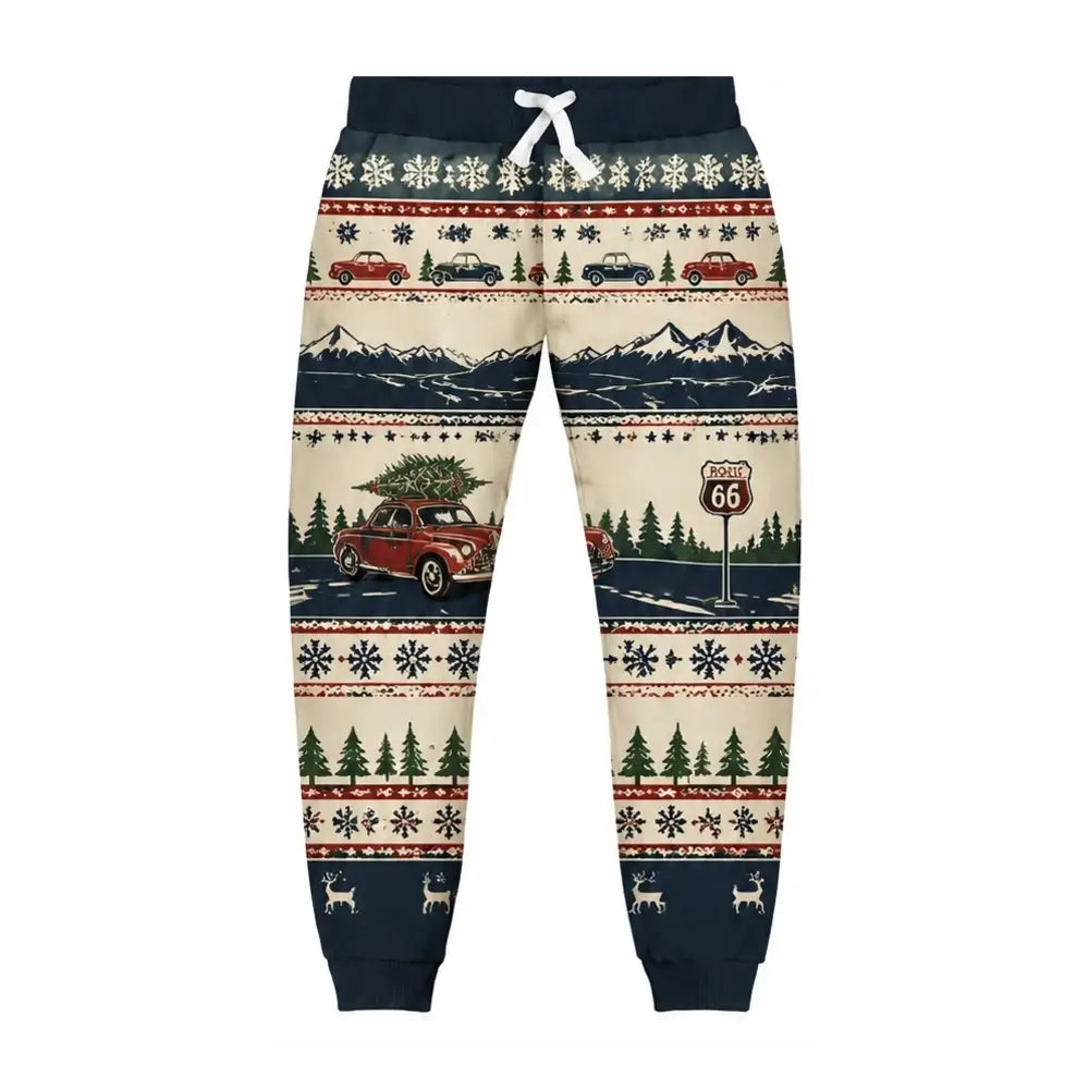 American Road Trip Ugly Quarter Zip Sweatshirt & Sweatpant Set