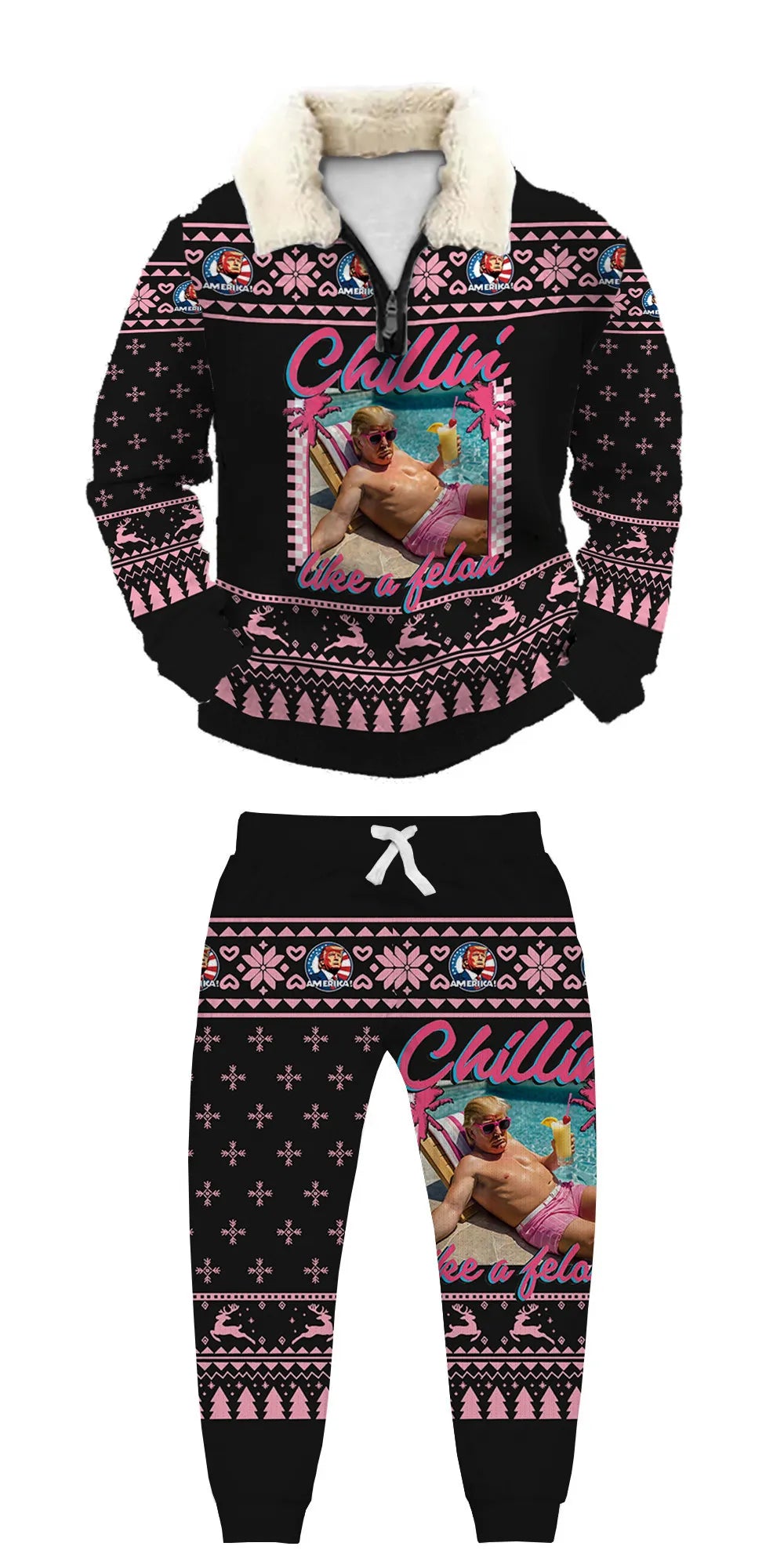 Ugly Quarter Zip Sweatshirt & Sweatpant Set af1f 41e8