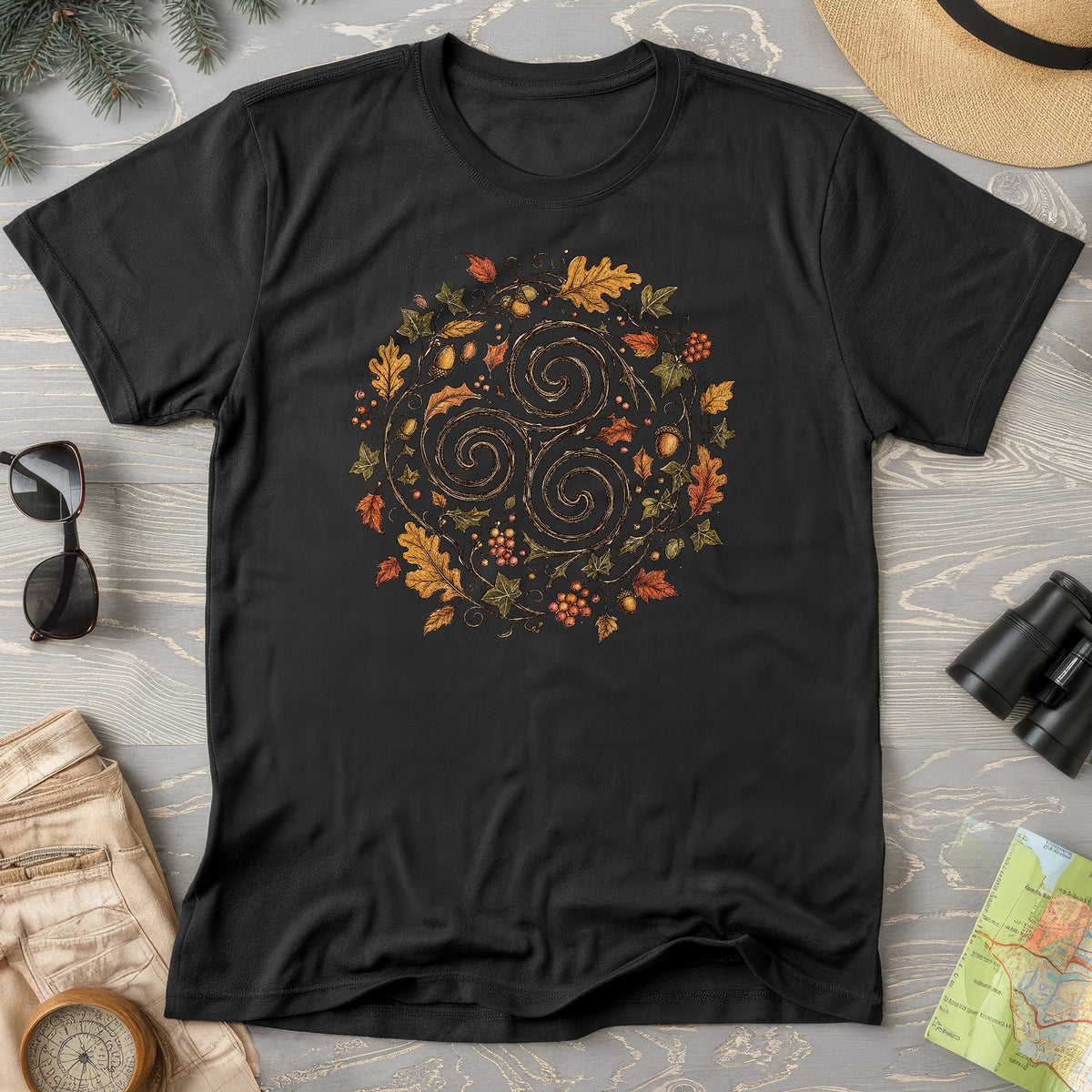 Celtic Autumn Spiral T-Shirt