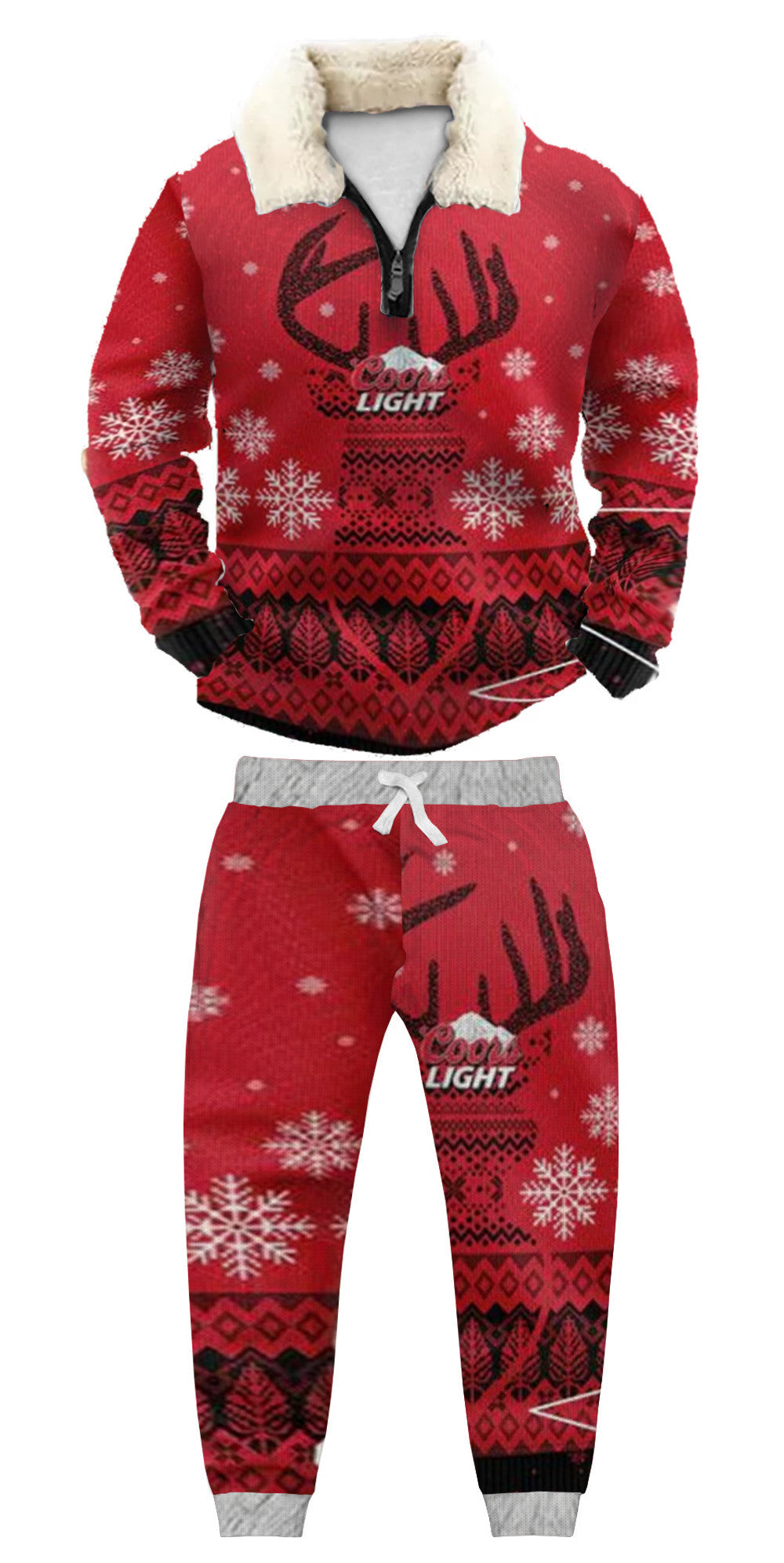 Ugly Quarter Zip Sweatshirt & Sweatpant Set c0e0