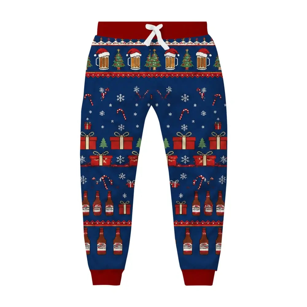 Christmas Party Ugly Quarter Zip Sweatshirt & Sweatpant Set
