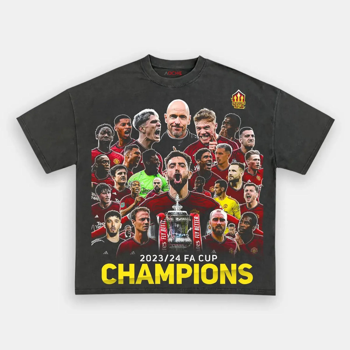 MAN UTD FA CUP CHAMPIONS TEE