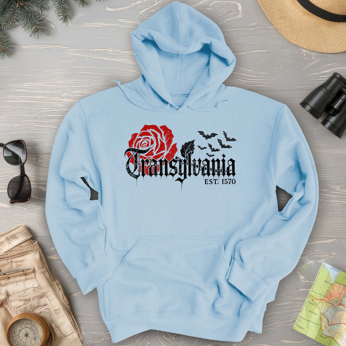 Transylvania Gothic Rose Hoodie