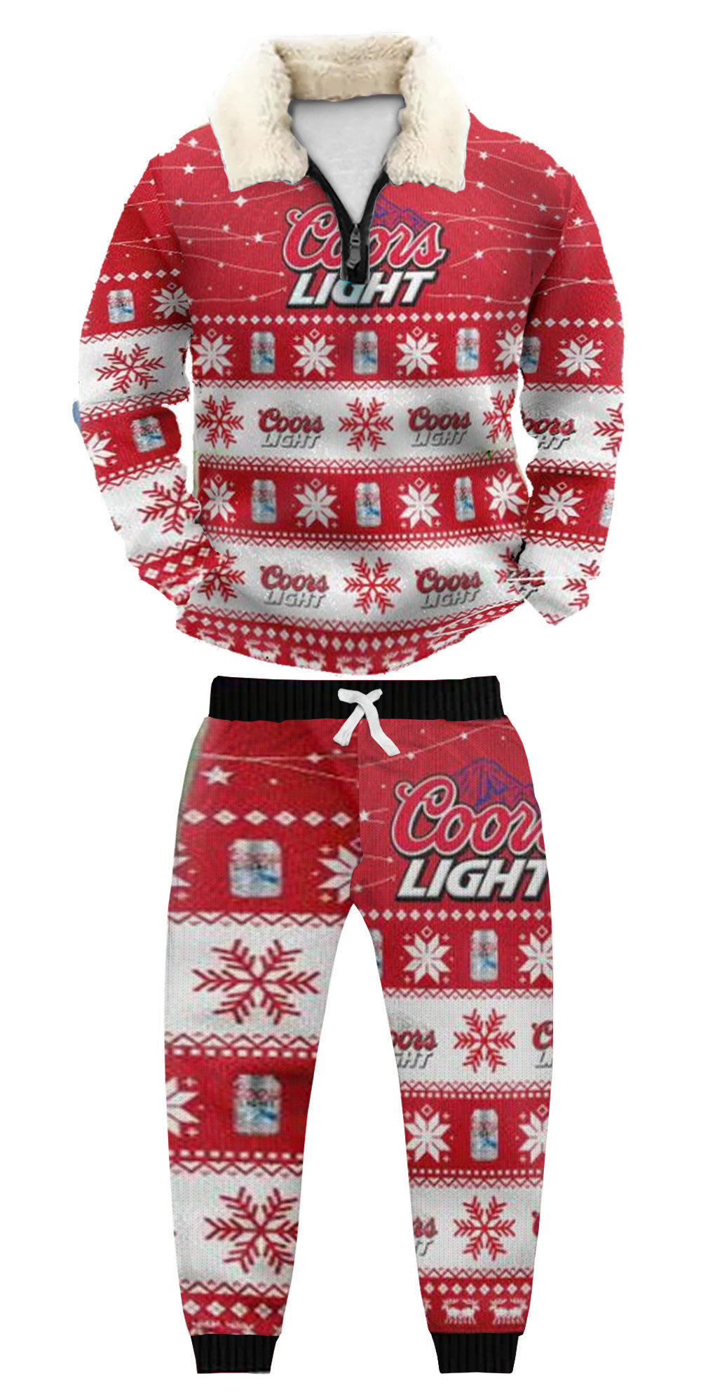 Ugly Quarter Zip Sweatshirt & Sweatpant Set 3646