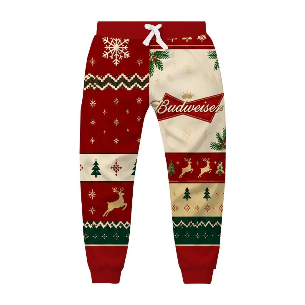 Red Brew Ugly Quarter Zip Sweatshirt & Sweatpant Set