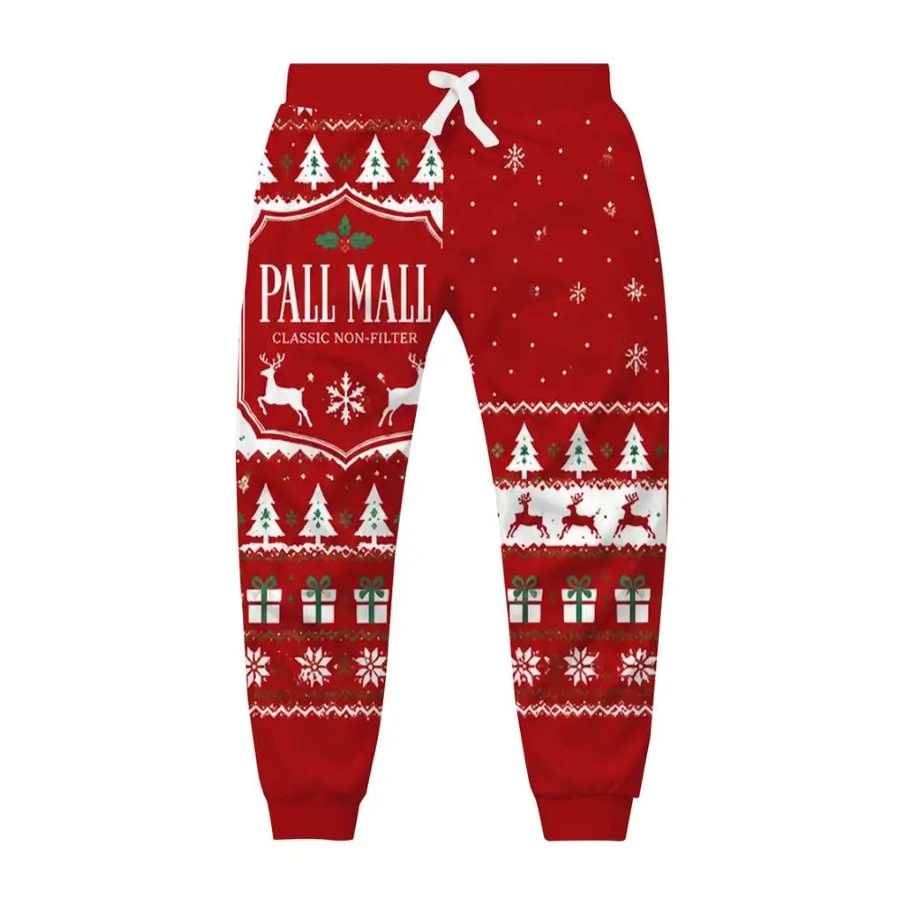 Red Smoke Ugly Quarter Zip Sweatshirt & Sweatpant Set
