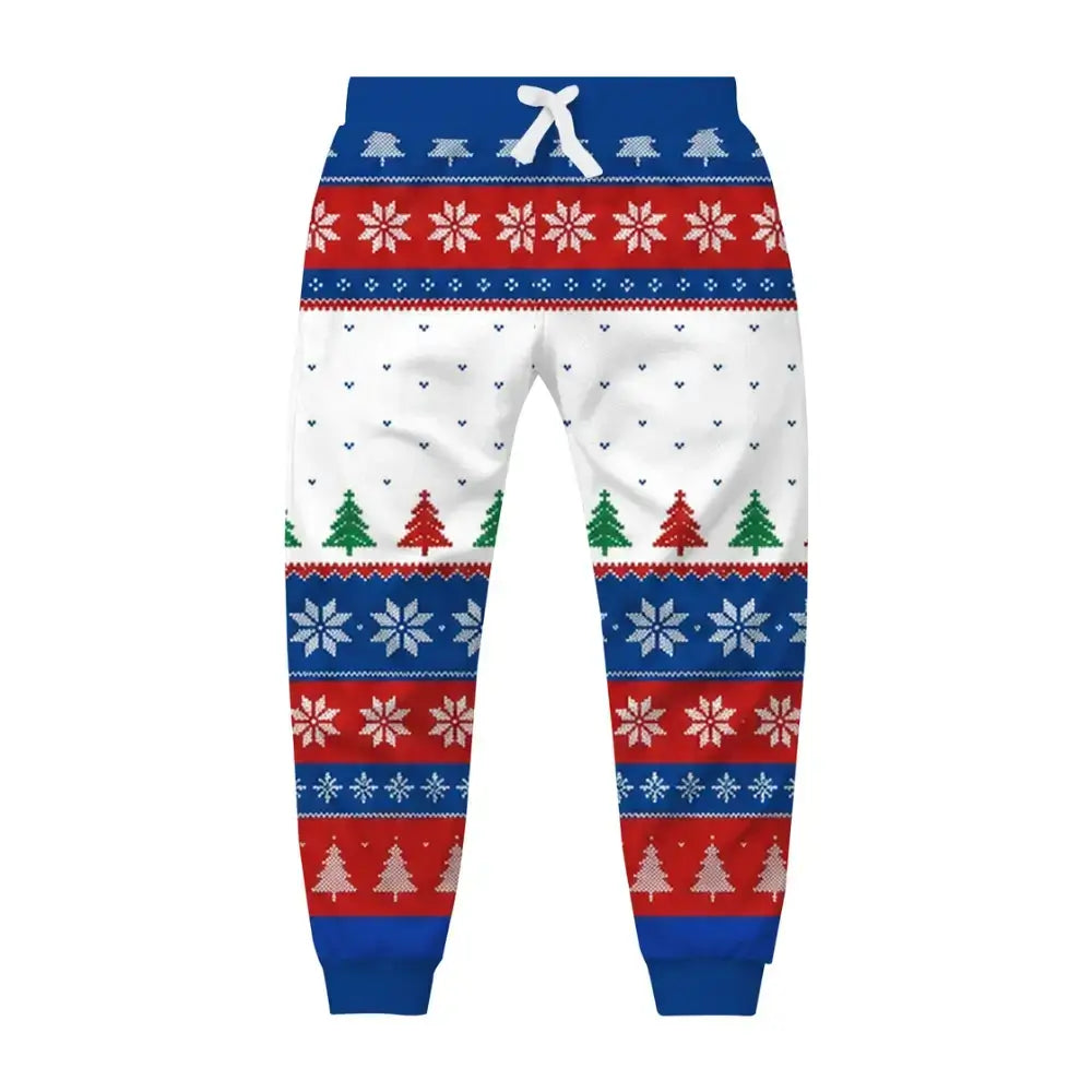 Winter Fairisle Ugly Quarter Zip Sweatshirt & Sweatpant Set