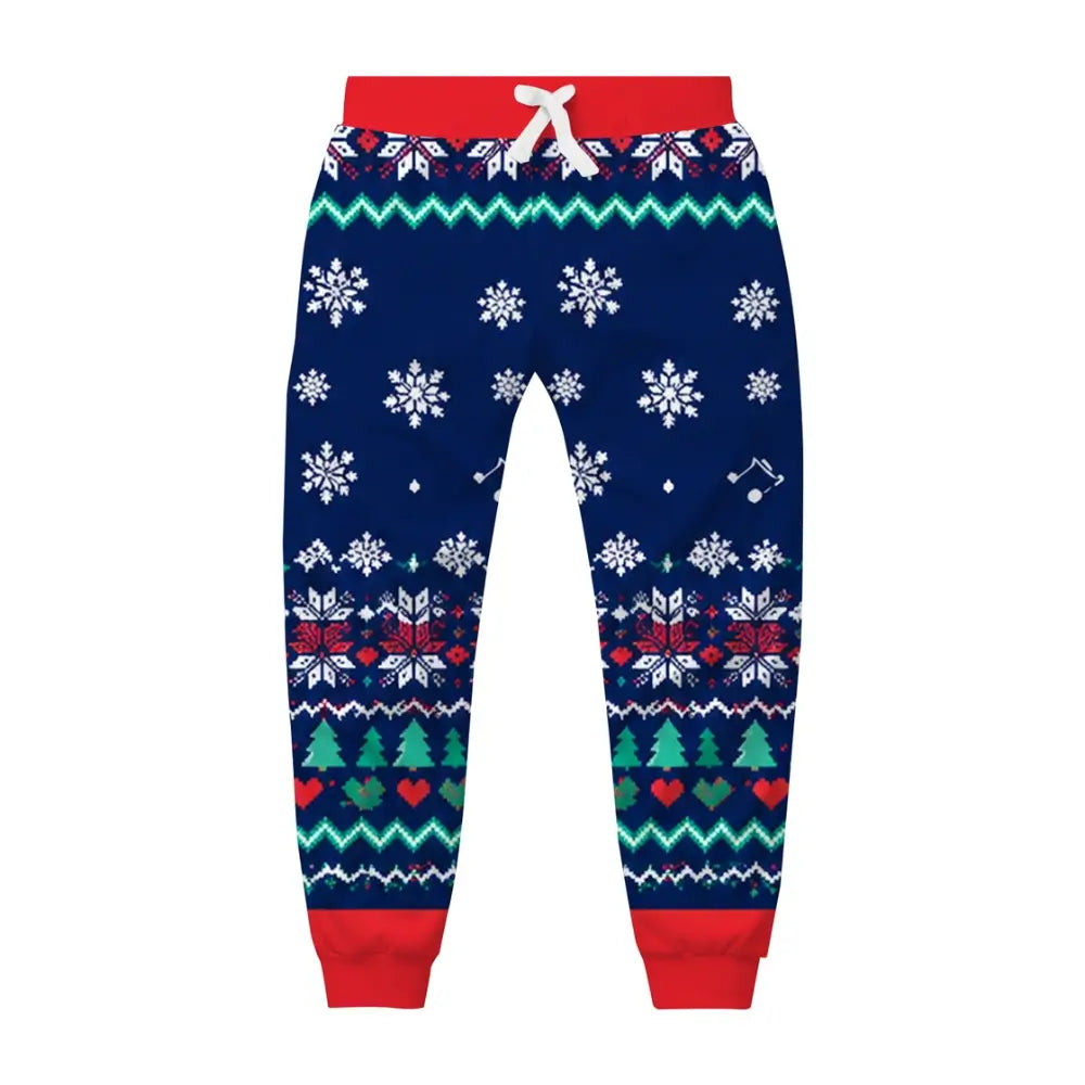 Winter Reindeer Ugly Quarter Zip Sweatshirt & Sweatpant Set