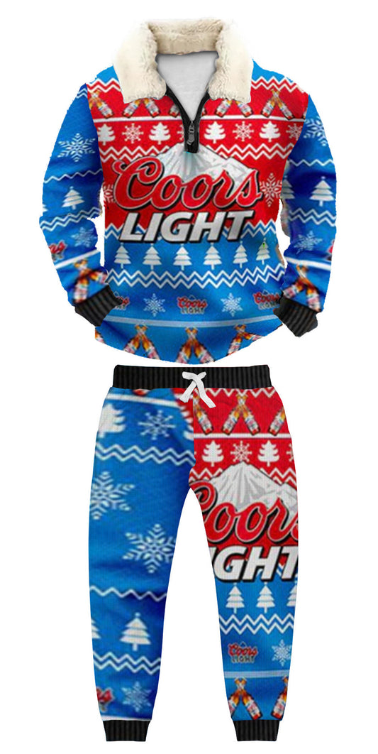 Ugly Quarter Zip Sweatshirt & Sweatpant Set 6a51
