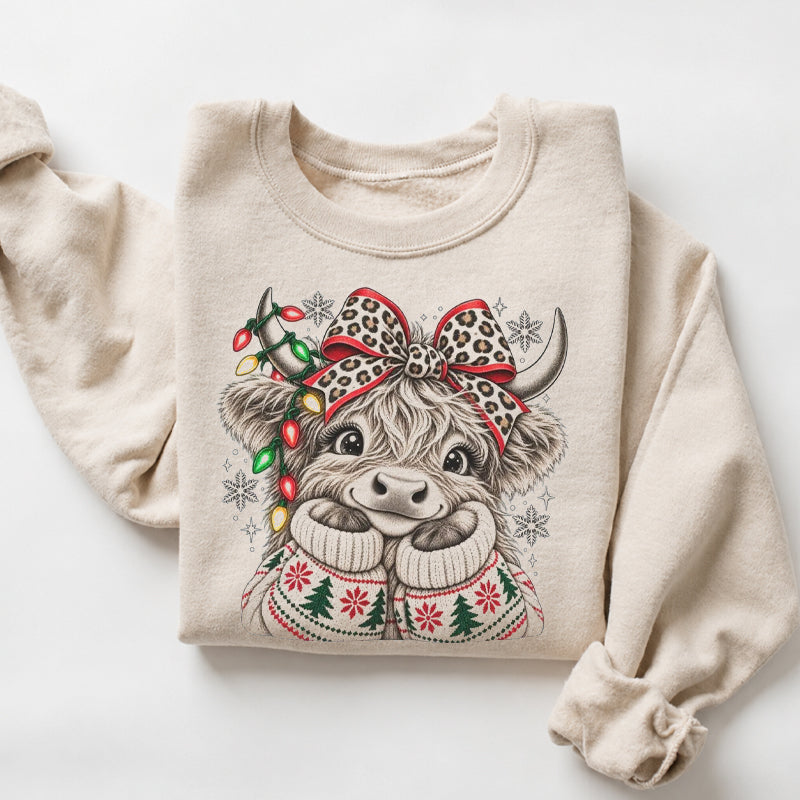 Christmas Highland Cow T-shirt/Sweatshirt