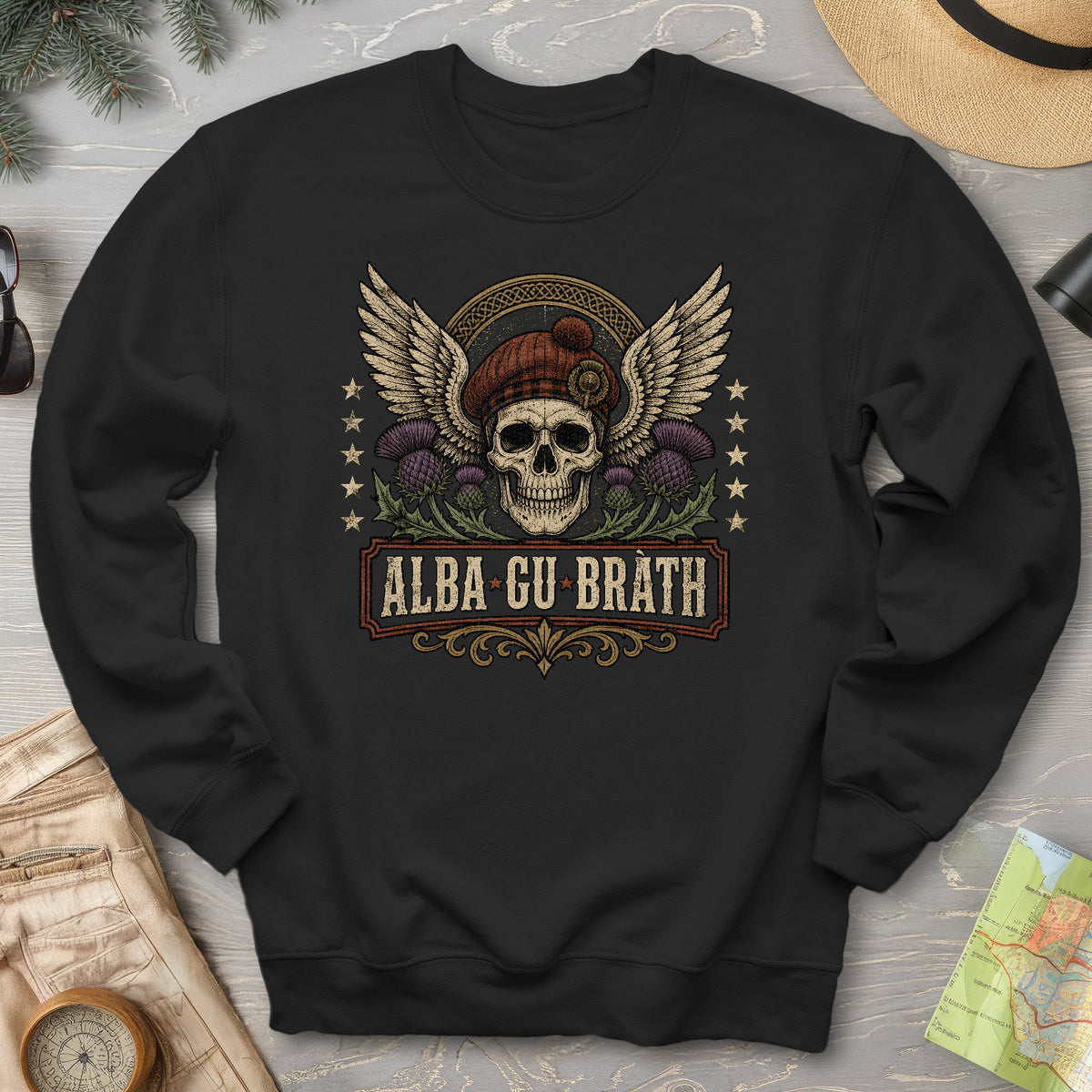 Alba Skull Thistle Sweatshirt