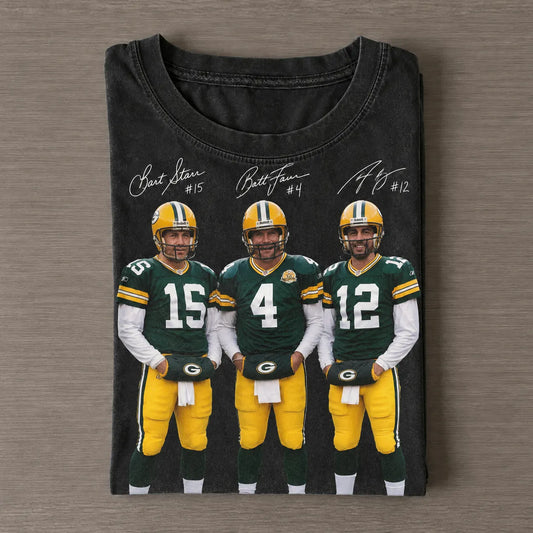 BS15 & BF4 & AR12 Legendary Quarterbacks Packers Football Tee