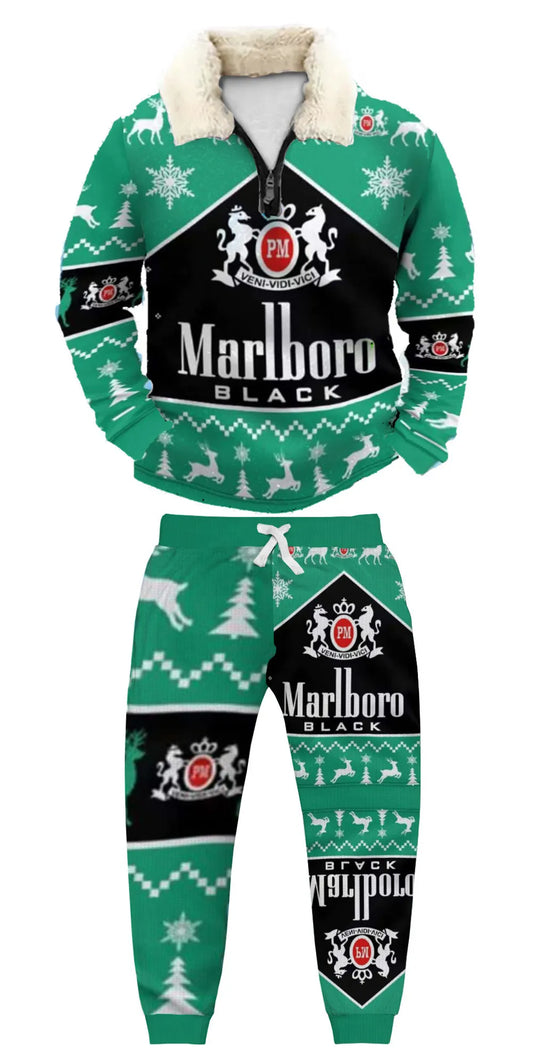 Ugly Quarter Zip Sweatshirt & Sweatpant Set 854e