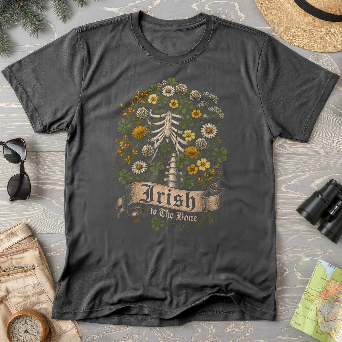 Irish To The Bone Floral T-Shirt