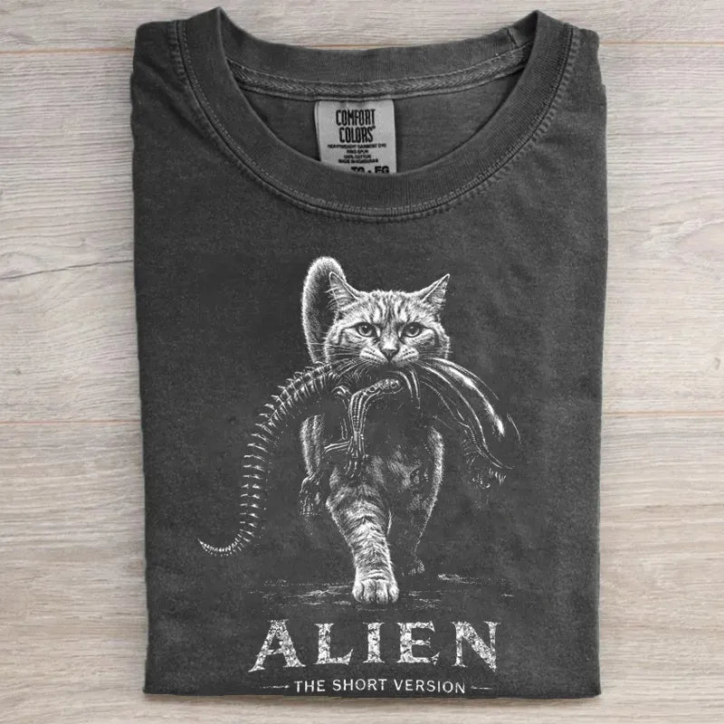 Sci-Fi Horror Parody Cat T-shirt
