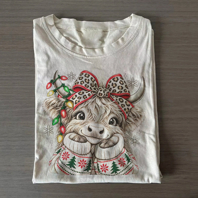 Christmas Highland Cow T-shirt/Sweatshirt