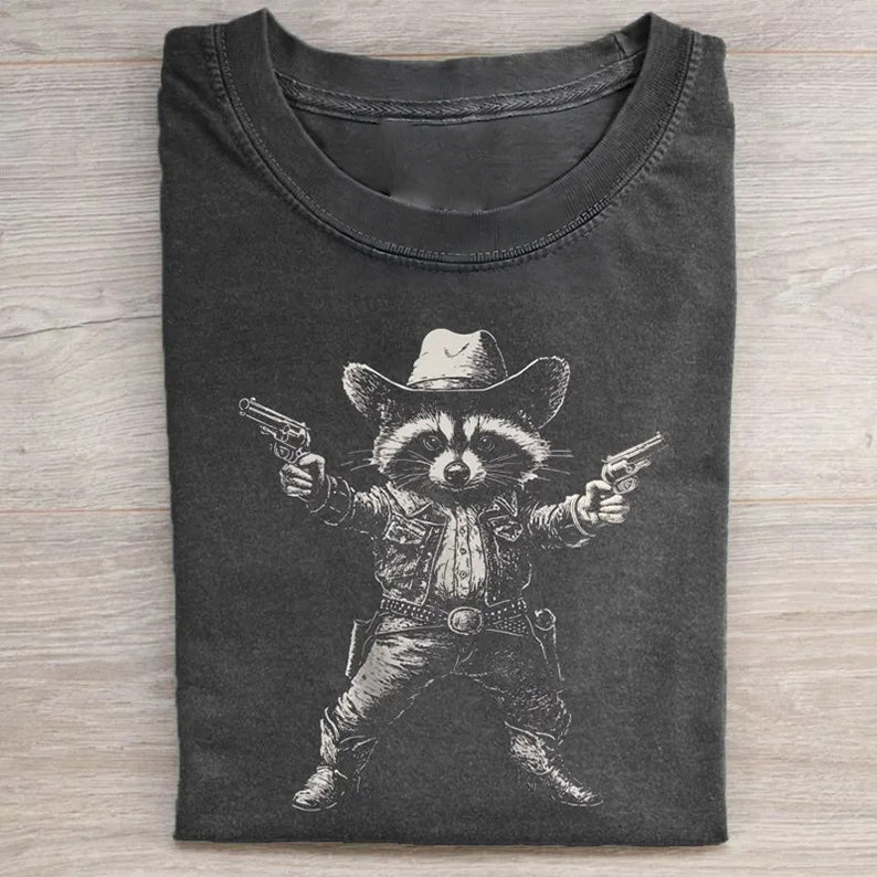 Cowboy Raccoon T-shirt