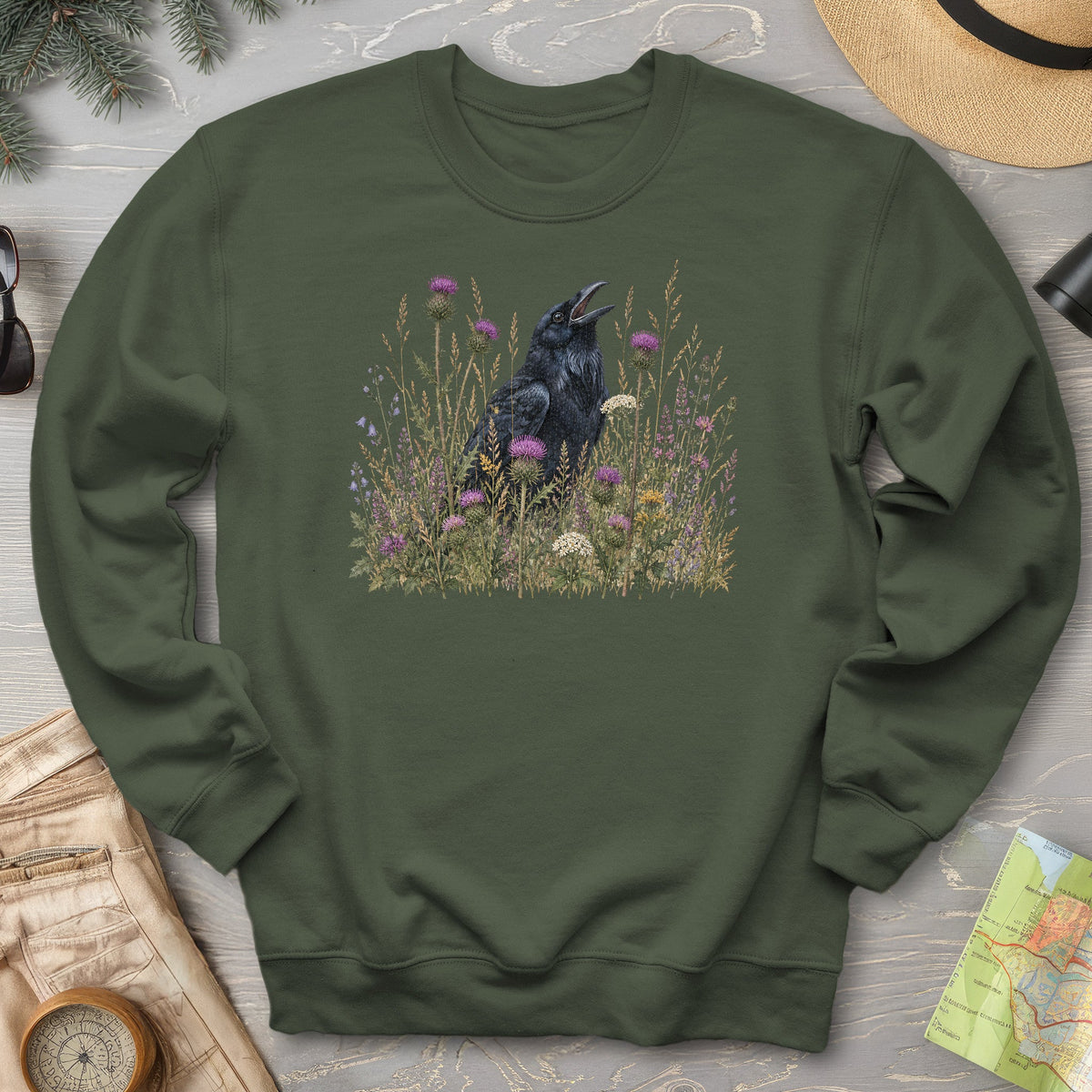 Botanical Raven Sweatshirt