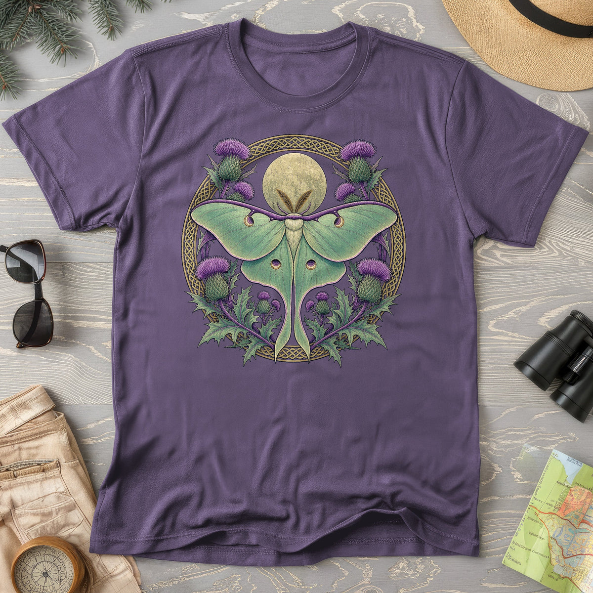 Thistle Luna Moth T-Shirt