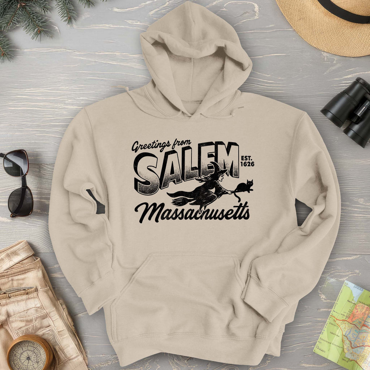 Greetings from Salem Massachusetts Hoodie