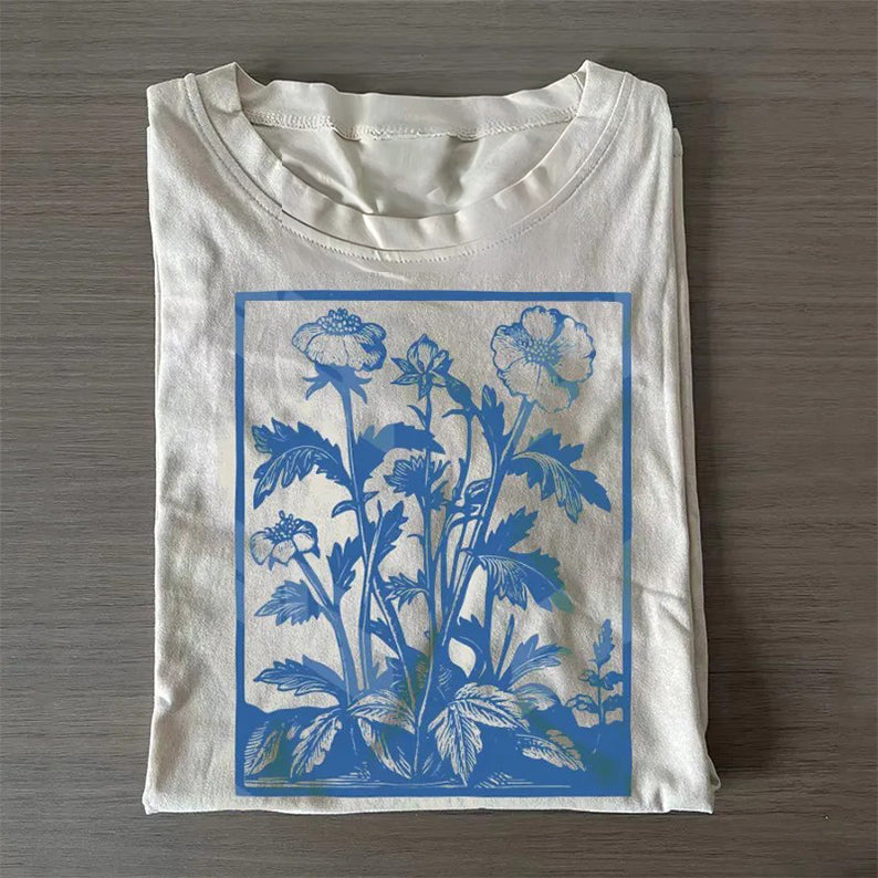 Vintage Wildflowers Graphic T-shirt