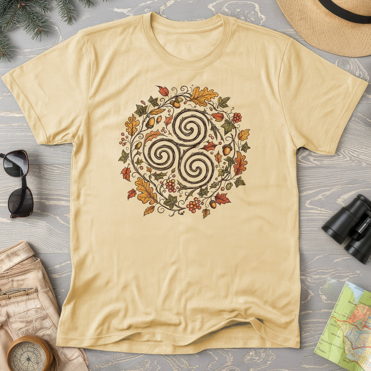 Celtic Autumn Spiral T-Shirt