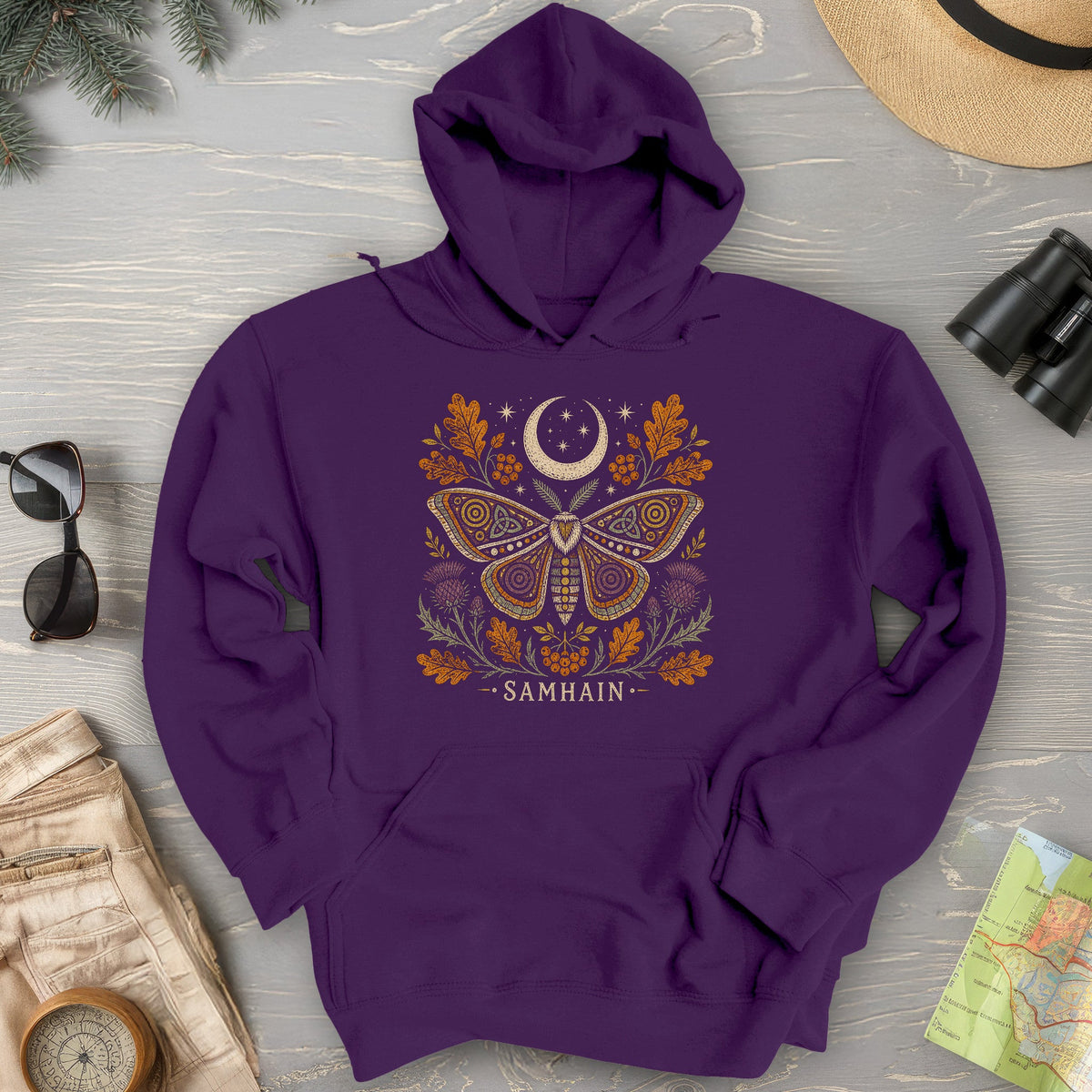 Samhain Autumn Moth Hoodie