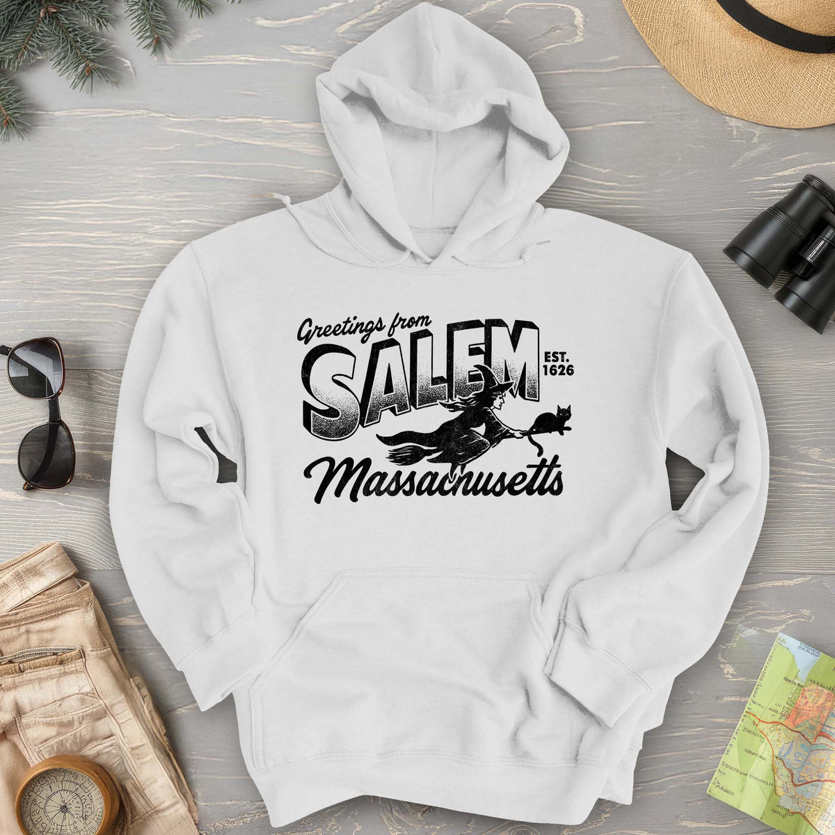 Greetings from Salem Massachusetts Hoodie
