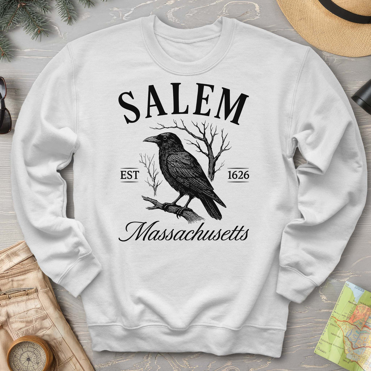 Salem Massachusetts Raven Sweatshirt