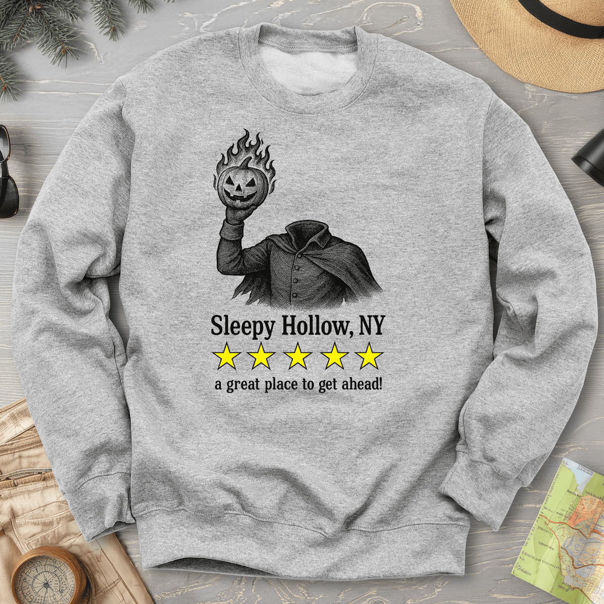 Sleepy Hollow NY "5 Star Review" Sweatshirt