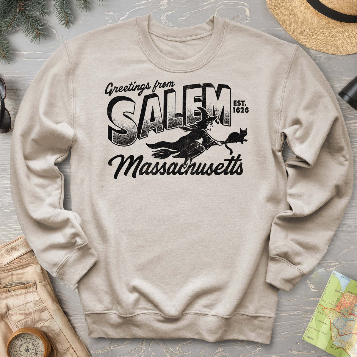 Greetings from Salem Massachusetts Sweatshirt