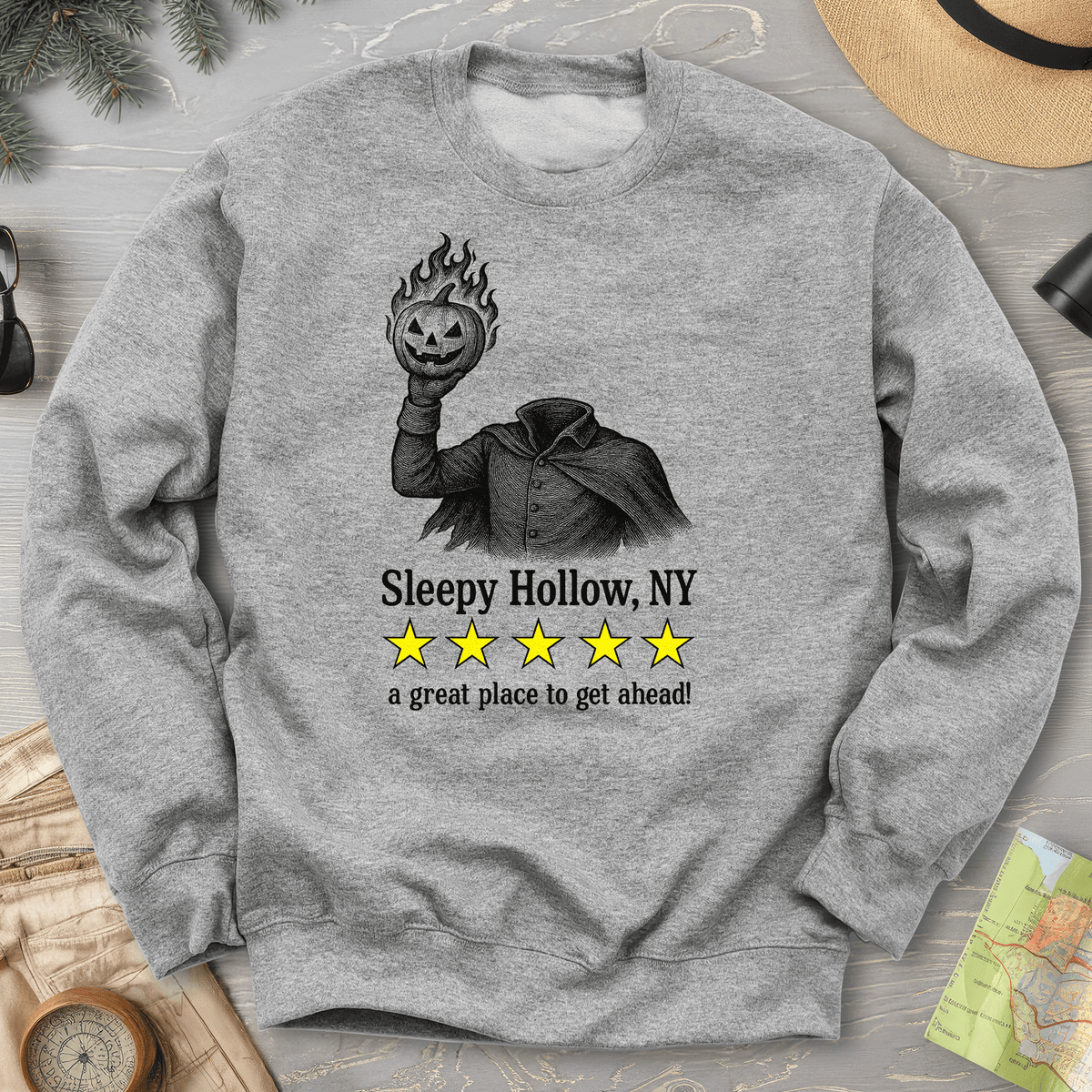 Sleepy Hollow NY "5 Star Review" Sweatshirt