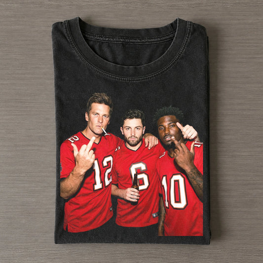 JD10 & TB12 & BM6 Buccaneers Football T-shirt