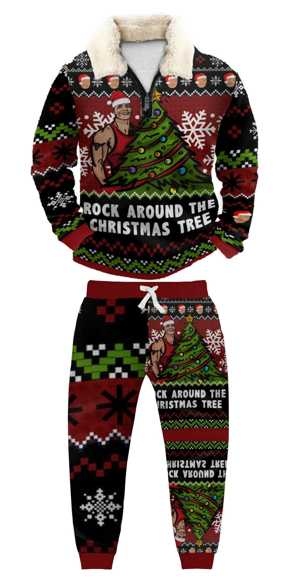 Ugly Quarter Zip Sweatshirt & Sweatpant Set 2ec9