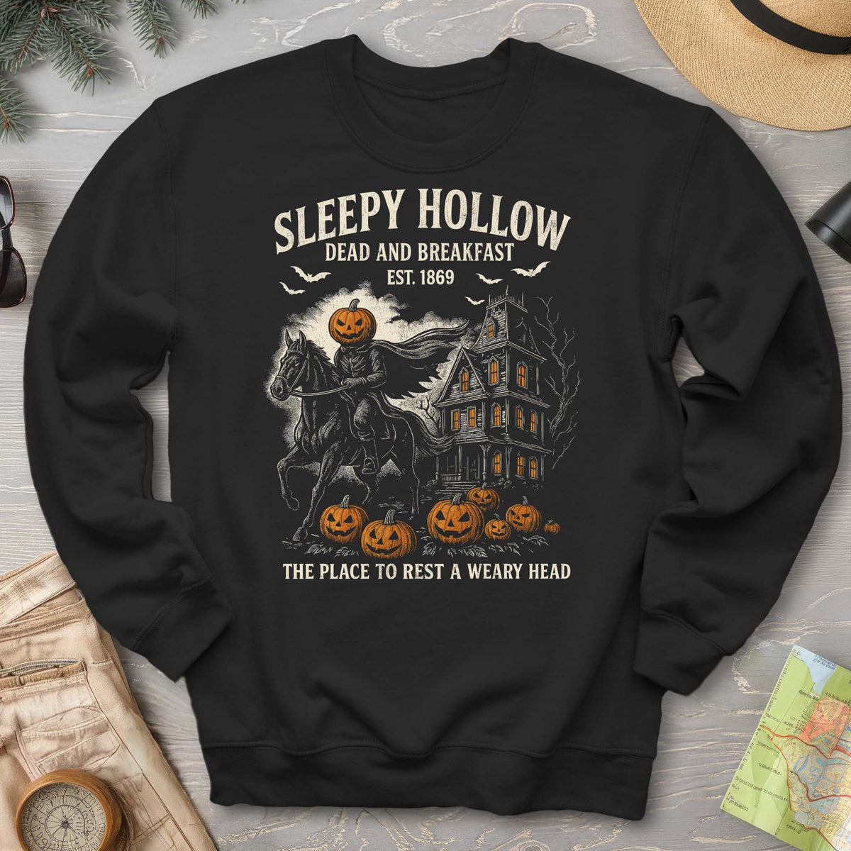 Sleepy Hollow Dead and Breakfast Sweatshirt