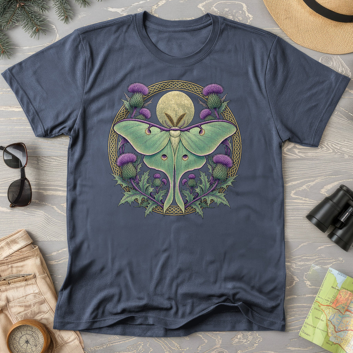 Thistle Luna Moth T-Shirt