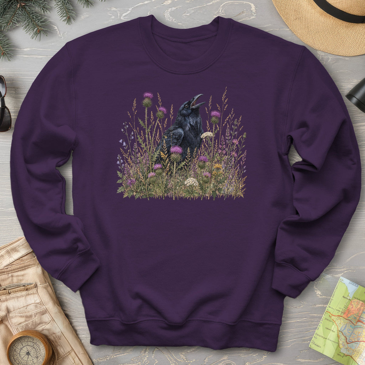 Botanical Raven Sweatshirt