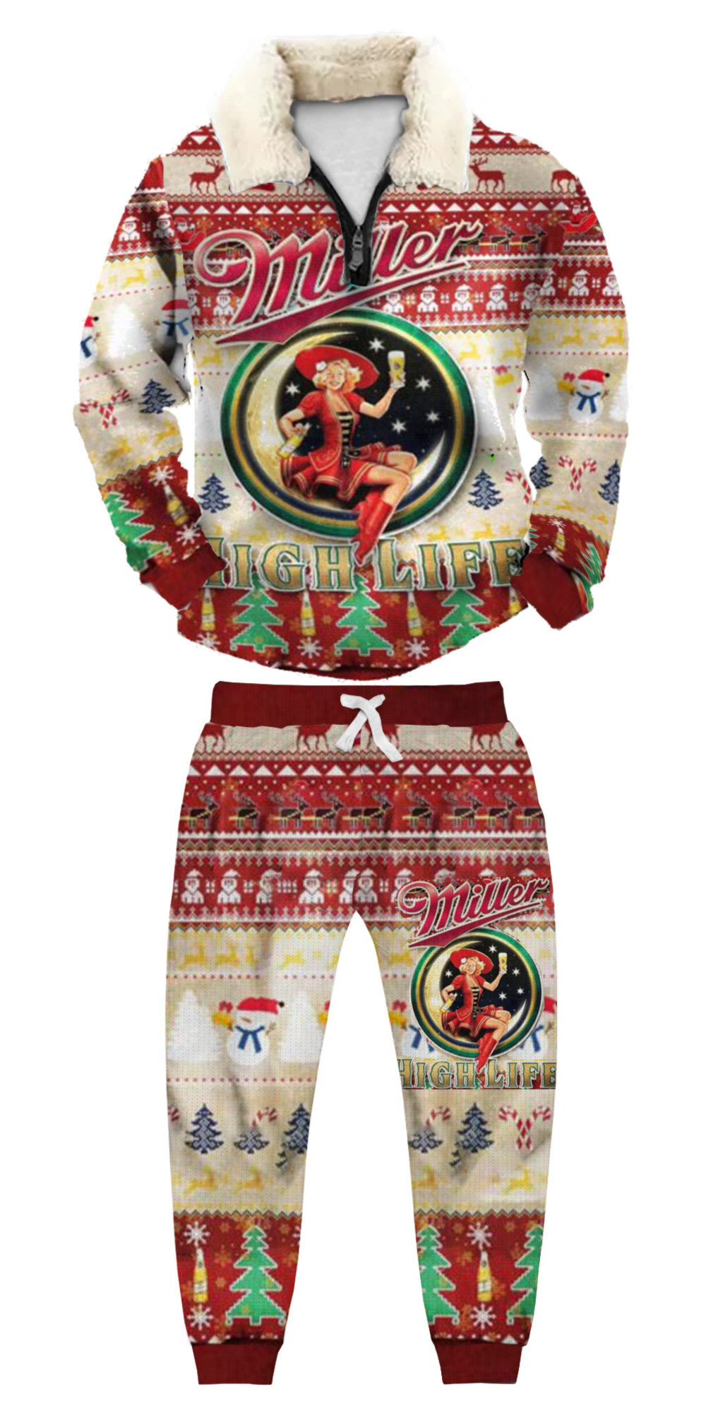Ugly Quarter Zip Sweatshirt & Sweatpant Set 0426