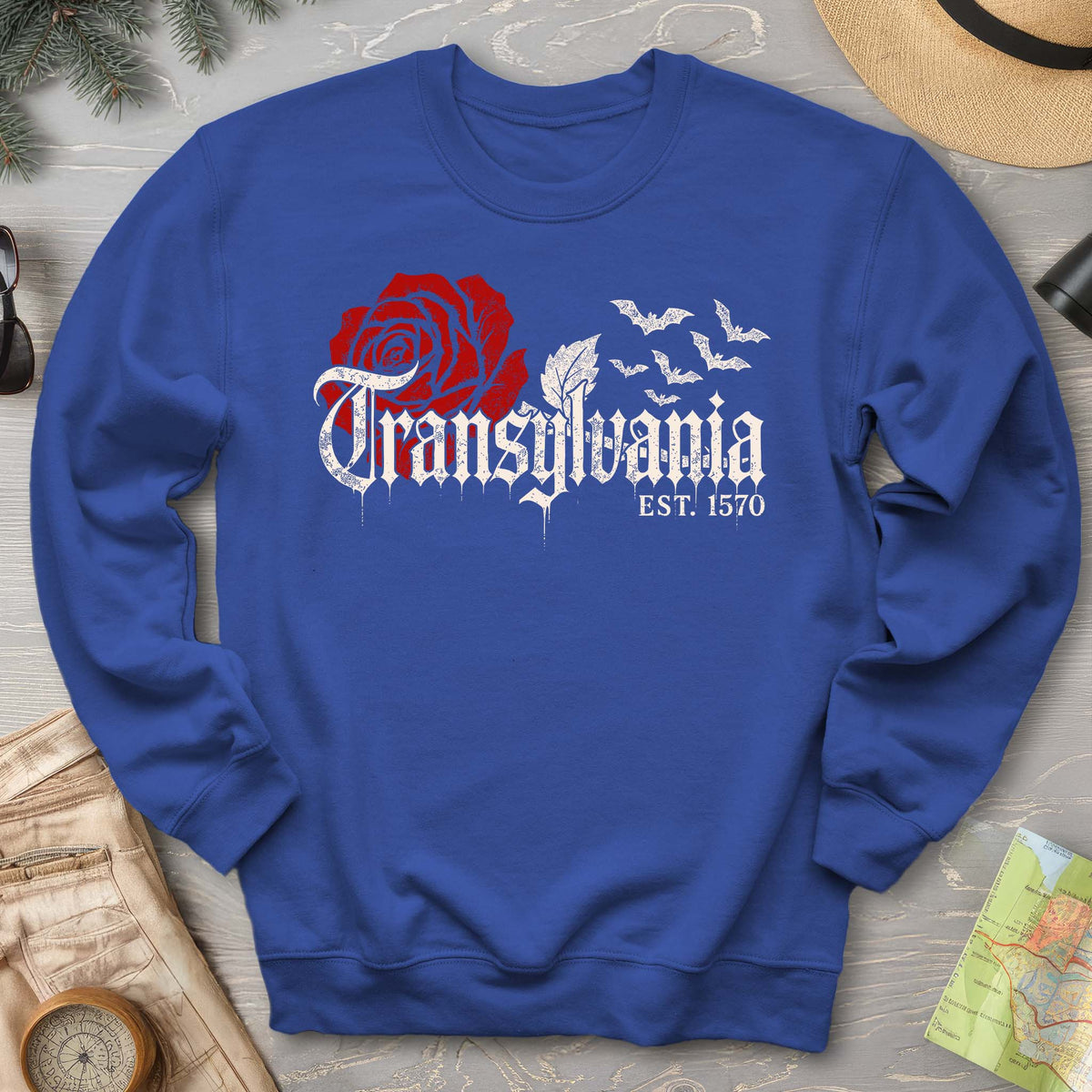Transylvania Gothic Rose Sweatshirt
