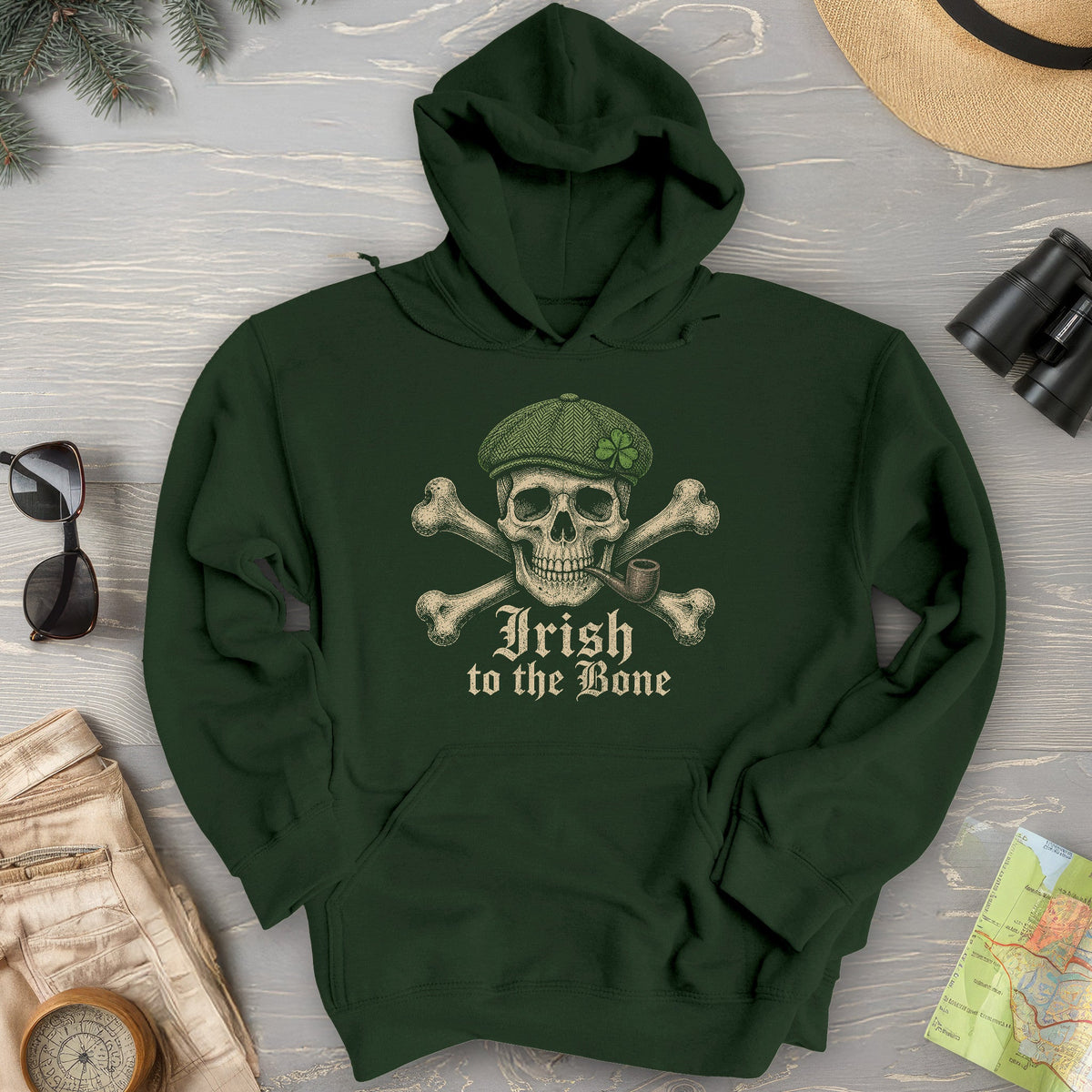 Irish Crossbones Hoodie